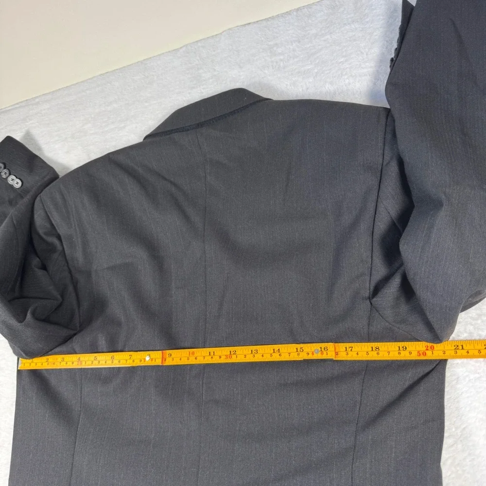 Joseph Abboud‎ Blazer Mens 40S Charcoal Gray Excellent Pinstripe Wool Sport Coat